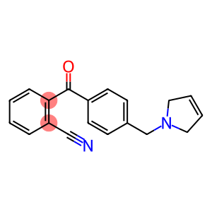 Benzonitrile, 2-[4-[(2,5-dihydro-1H-pyrrol-1-yl)methyl]benzoyl]-