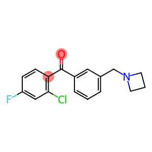 3'-AZETIDINOMETHYL-2-CHLORO-4-FLUOROBENZOPHENONE