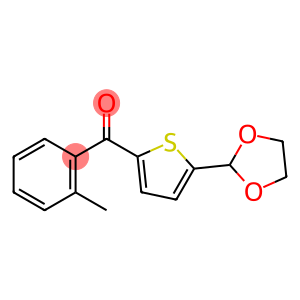 5-(1,3-DIOXOLAN-2-YL)-2-(2-METHYLBENZOYL)THIOPHENE