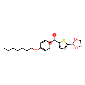 Methanone, [5-(1,3-dioxolan-2-yl)-2-thienyl][4-(heptyloxy)phenyl]-