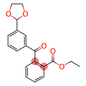 Benzoic acid, 2-[3-(1,3-dioxolan-2-yl)benzoyl]-, ethyl ester