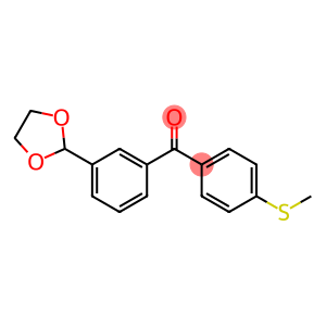 [3-(1,3-dioxolan-2-yl)phenyl]-(4-methylsulfanylphenyl)methanone