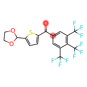 5-(1,3-DIOXOLAN-2-YL)-2-(3,4,5-TRIFLUOROBENZOYL)THIOPHENE