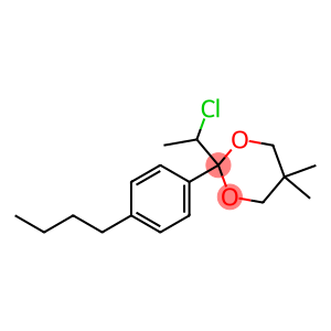 1,3-Dioxane, 2-(4-butylphenyl)-2-(1-chloroethyl)-5,5-dimethyl-