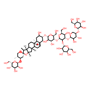 β-D-Galactopyranoside, (2α,3β,24S,25S)-24-(β-D-glucopyranosyloxy)-2-hydroxyspirost-5-en-3-yl O-β-D-glucopyranosyl-(1→2)-O-[β-D-xylopyranosyl-(1→3)]-O-β-D-glucopyranosyl-(1→4)- (9CI)