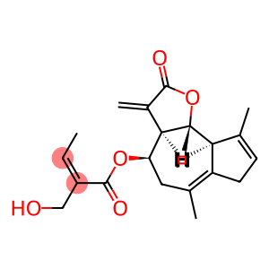 (3aR)-2,3,3aβ,4,5,7,9aβ,9bα-Octahydro-6,9-dimethyl-3-methylene-2-oxoazuleno[4,5-b]furan-4α-ol (Z)-2-(hydroxymethyl)-2-butenoate