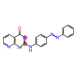 4H-Pyrido[3,2-e]-1,3-selenazin-4-one, 2-[[4-(2-phenyldiazenyl)phenyl]amino]-