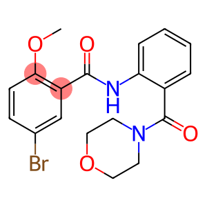 5-bromo-2-methoxy-N-[2-(4-morpholinylcarbonyl)phenyl]benzamide