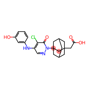 Tricyclo[3.3.1.13,7]decane-1-acetic acid, 3-[5-chloro-4-[(3-hydroxyphenyl)amino]-6-oxo-1(6H)-pyridazinyl]-