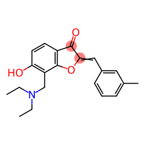 7-[(diethylamino)methyl]-6-hydroxy-2-(3-methylbenzylidene)-1-benzofuran-3(2H)-one