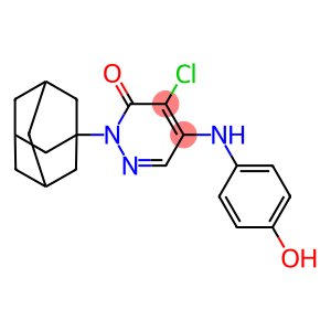 3(2H)-Pyridazinone,  4-chloro-5-[(4-hydroxyphenyl)amino]-2-tricyclo[3.3.1.13,7]dec-1-yl-