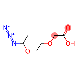 Acetic  acid,  [2-(1-azidoethoxy)ethoxy]-  (9CI)