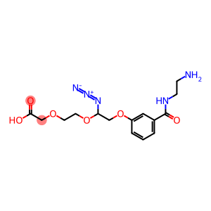 2-(2-(2-(3-((2-aminoethyl)carbamoyl)phenoxy)-1-azidoethoxy)ethoxy)acetic acid