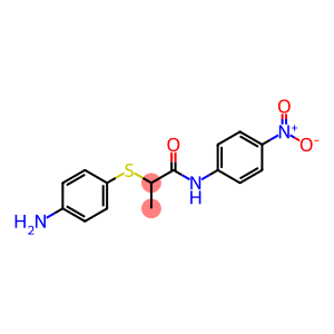 2-[(4-aminophenyl)thio]-N-(4-nitrophenyl)propanamide