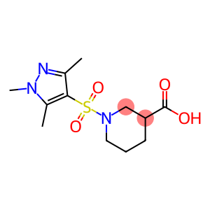 1-(1,3,5-trimethylpyrazol-4-yl)sulfonylpiperidine-3-carboxylic acid