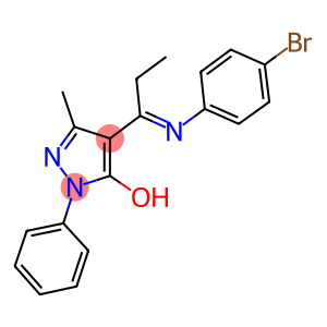 4-[N-(4-bromophenyl)propanimidoyl]-3-methyl-1-phenyl-1H-pyrazol-5-ol