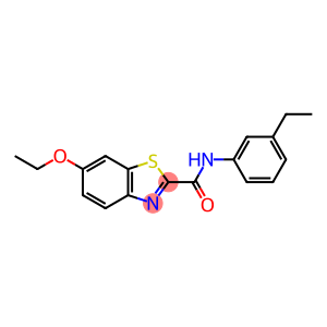 2-Benzothiazolecarboxamide, 6-ethoxy-N-(3-ethylphenyl)-