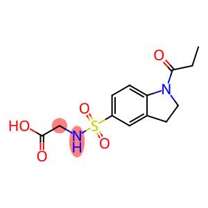 2-[(1-propionylindolin-5-yl)sulfonylamino]acetic acid