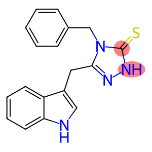 5-(INDOL-3-YLMETHYL)-4-BENZYL-1,2,4-TRIAZOLE-3-THIOL