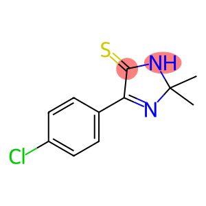 4H-Imidazole-4-thione, 5-(4-chlorophenyl)-2,3-dihydro-2,2-dimethyl-