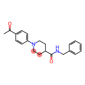 1-(4-ACETYLPHENYL)-N-BENZYL-4-PIPERIDINECARBOXAMIDE