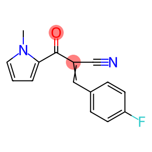 (E)-3-(4-FLUOROPHENYL)-2-[(1-METHYL-1H-PYRROL-2-YL)CARBONYL]-2-PROPENENITRILE