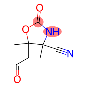 5-Oxazolidineacetaldehyde,4-cyano-4,5-dimethyl-2-oxo-(7CI)