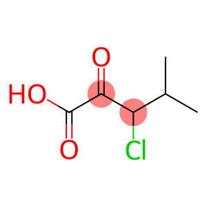 Pentanoic  acid,  3-chloro-4-methyl-2-oxo-