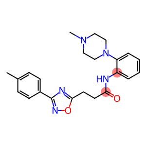 n-(2-(4-Methylpiperazin-1-yl)phenyl)-3-(3-(p-tolyl)-1,2,4-oxadiazol-5-yl)propanamide