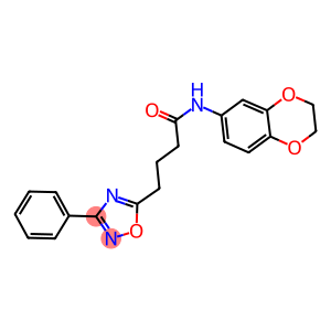 N-(2,3-dihydro-1,4-benzodioxin-6-yl)-4-(3-phenyl-1,2,4-oxadiazol-5-yl)butanamide