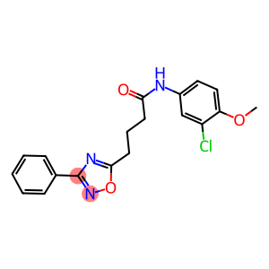 N-(3-chloro-4-methoxyphenyl)-4-(3-phenyl-1,2,4-oxadiazol-5-yl)butanamide