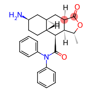 (3R,3AS,4S,4AR,7R,8AR,9AR)-7-氨基-3-甲基-1-氧代-N,N-二苯基十二氢萘并[2,3-C]呋喃-4-甲酰胺