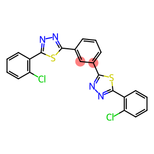 1,3,4-Thiadiazole, 2,2'-(1,3-phenylene)bis[5-(2-chlorophenyl)-