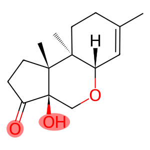 (3aS)-1,3a,4,5aα,8,9,9a,9b-Octahydro-3aα-hydroxy-7,9aβ,9bα-trimethylcyclopenta[c][1]benzopyran-3(2H)-one