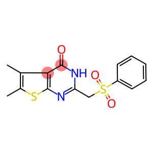 5,6-dimethyl-2-[(phenylsulfonyl)methyl]thieno[2,3-d]pyrimidin-4(3H)-one