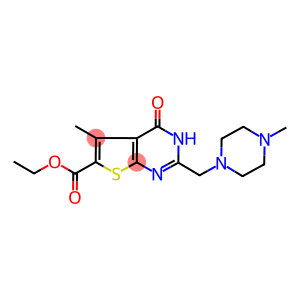 ethyl 5-methyl-2-[(4-methyl-1-piperazinyl)methyl]-4-oxo-3,4-dihydrothieno[2,3-d]pyrimidine-6-carboxylate