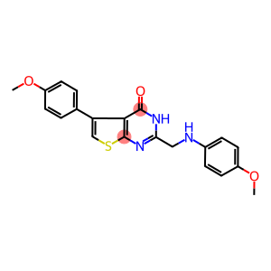 2-[(4-methoxyanilino)methyl]-5-(4-methoxyphenyl)thieno[2,3-d]pyrimidin-4(3H)-one