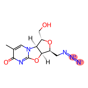 1ALPHA-DEOXY-1ALPHA-AZIDO-4ALPHA-DEOXY-4ALPHA-(THYMIN-1-YL)-2,3ALPHA:2ALPHA,5ALPHA-DIANHYDRO-L-ALTRITOL