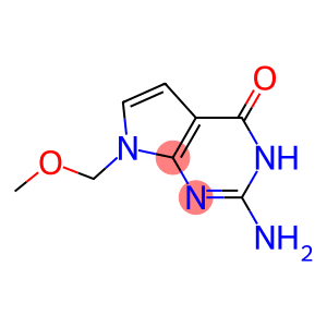 2-Amino-3,7-dihydro-7-(methoxymethyl)-4H-pyrrolo[2,3-d]pyrimidin-4-one