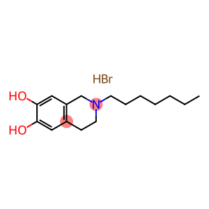 6,7-ISOQUINOLINEDIOL, 2-HEPTYL-1,2,3,4-TETRAHYDRO-, HYDROBROMIDE