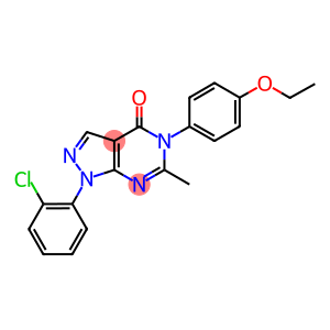 1-(2-chlorophenyl)-5-(4-ethoxyphenyl)-6-methyl-1,5-dihydro-4H-pyrazolo[3,4-d]pyrimidin-4-one