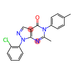 1-(2-chlorophenyl)-6-methyl-5-(4-methylphenyl)-1,5-dihydro-4H-pyrazolo[3,4-d]pyrimidin-4-one