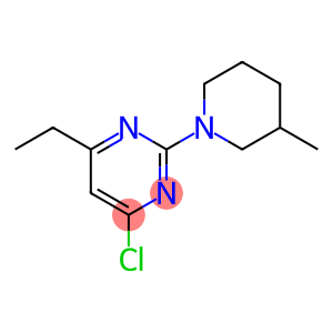 4-CHLORO-6-ETHYL-2-(3-METHYL-1-PIPERIDINYL)PYRIMIDINE