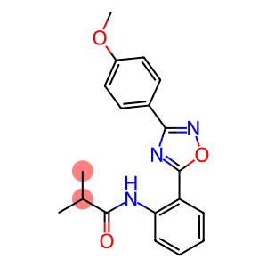 N-{2-[3-(4-methoxyphenyl)-1,2,4-oxadiazol-5-yl]phenyl}-2-methylpropanamide