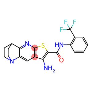 8-amino-N-[2-(trifluoromethyl)phenyl]-1,2,3,4-tetrahydro-1,4-ethanothieno[2,3-b][1,5]naphthyridine-7-carboxamide