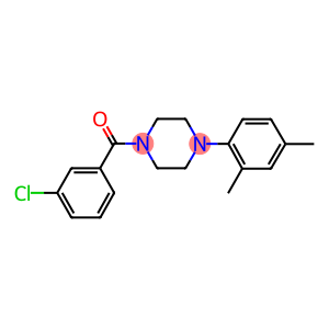 1-(3-chlorobenzoyl)-4-(2,4-dimethylphenyl)piperazine