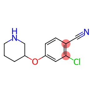 Benzonitrile, 2-chloro-4-(3-piperidinyloxy)-