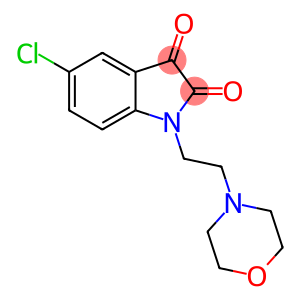 5-chloro-1-(2-morpholin-4-ylethyl)indole-2,3-dione