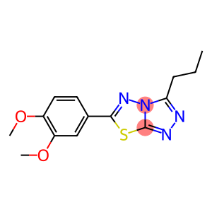 6-(3,4-dimethoxyphenyl)-3-propyl[1,2,4]triazolo[3,4-b][1,3,4]thiadiazole