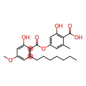 Benzoic acid, 2-heptyl-6-hydroxy-4-methoxy-, 4-carboxy-3-hydroxy-5-methylphenyl ester